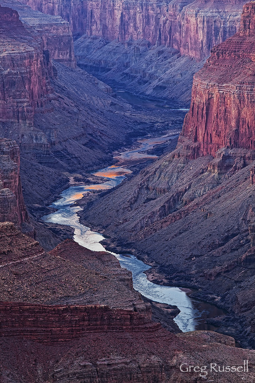 Reflected light in the Colorado River
